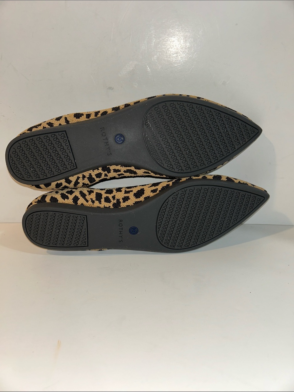 Rothy’s Pointed Tie Leopard Pattern Flats - Picture 10 of 10